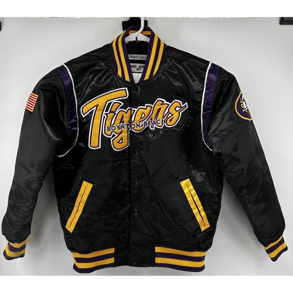 Heatgear Classics Lamar Jackson Boynton Beach Tigers Satin Jacket Black Medium